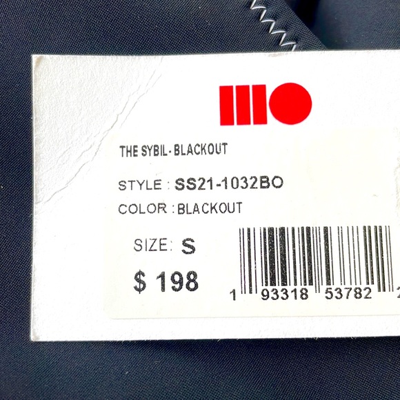 NWT (S) SOLID & STRIPED Sybil blackout UV protect professional swimsuit mesh mid - Picture 3 of 12